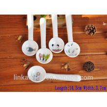 Haonai New design Funny and Cute mini ceramic spoon